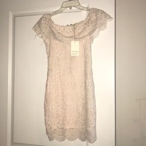 Off the shoulder lace dress